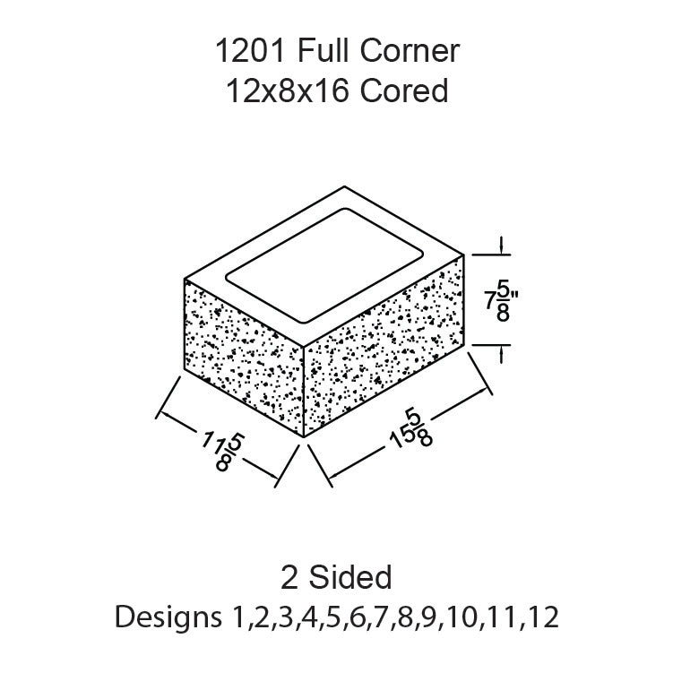 #1201 - Full Corner 2 Sided