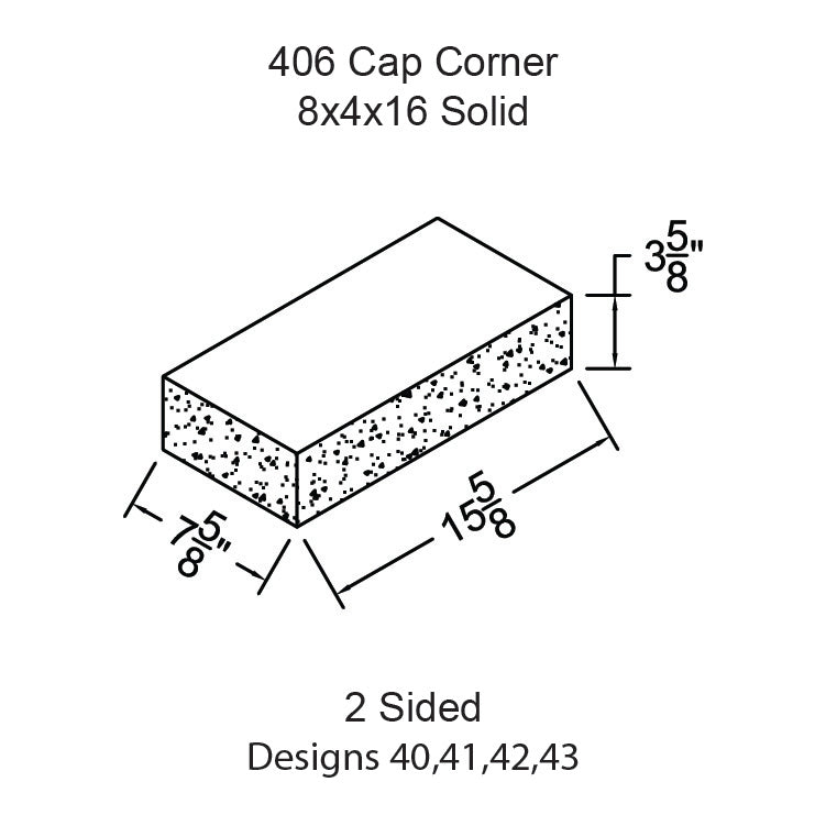 #406 - Cap Corner Solid